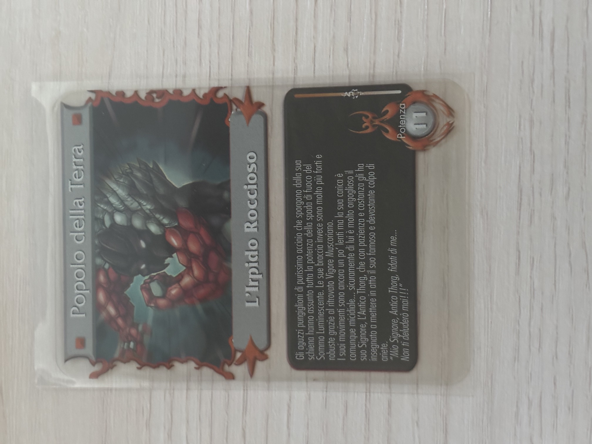 Gormiti - L'Irpido Roccioso Plasticard