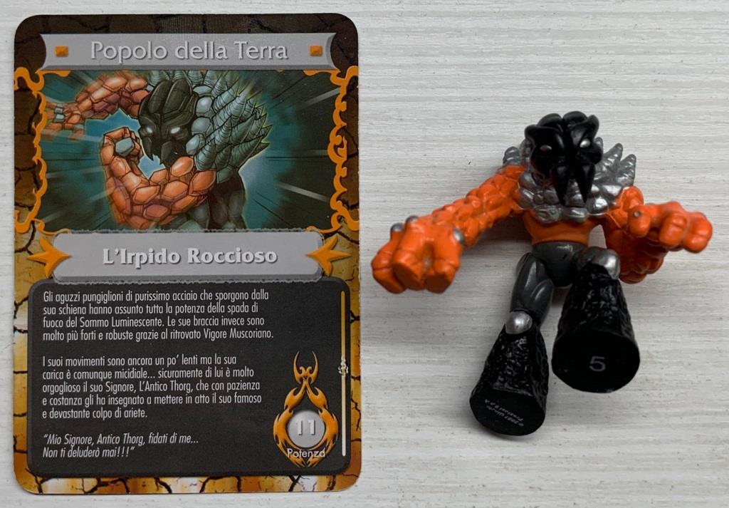 Gormiti Mythos - L'Irpido Roccioso con carta