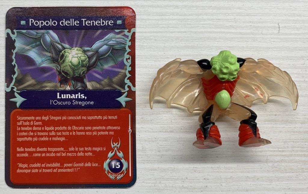 Gormiti Mythos - Lunaris l'Oscuro Stregone con carta