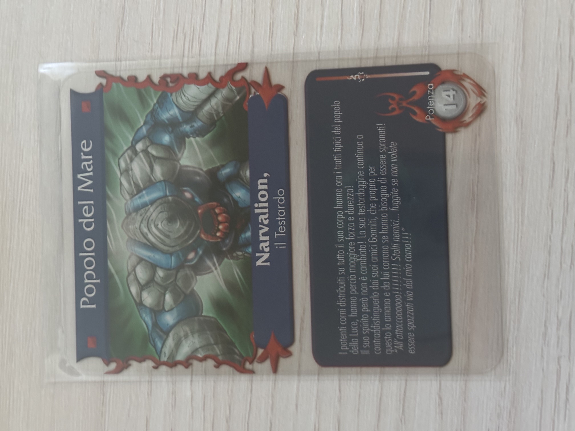 Gormiti - Narvalion il Testardo Plasticard