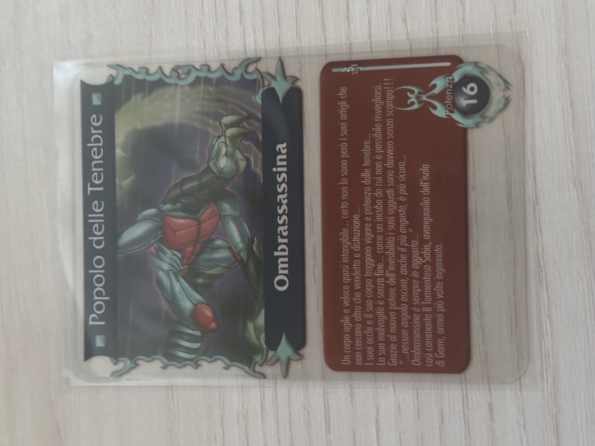 Gormiti - Ombrassassina Plasticard