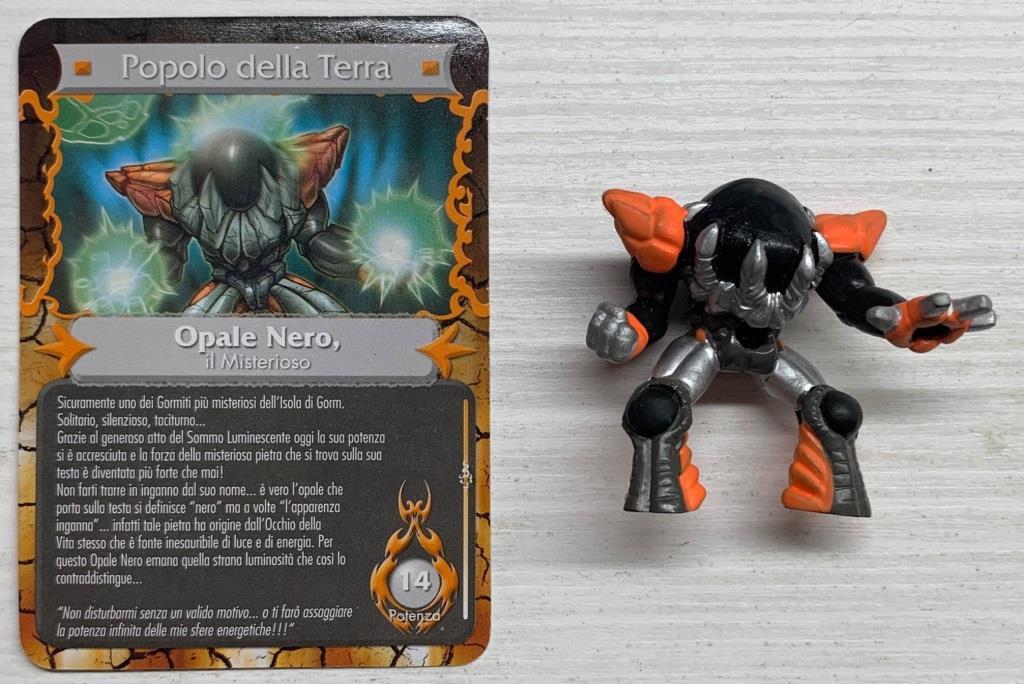 Gormiti Mythos - Opale Nero il Misterioso con carta