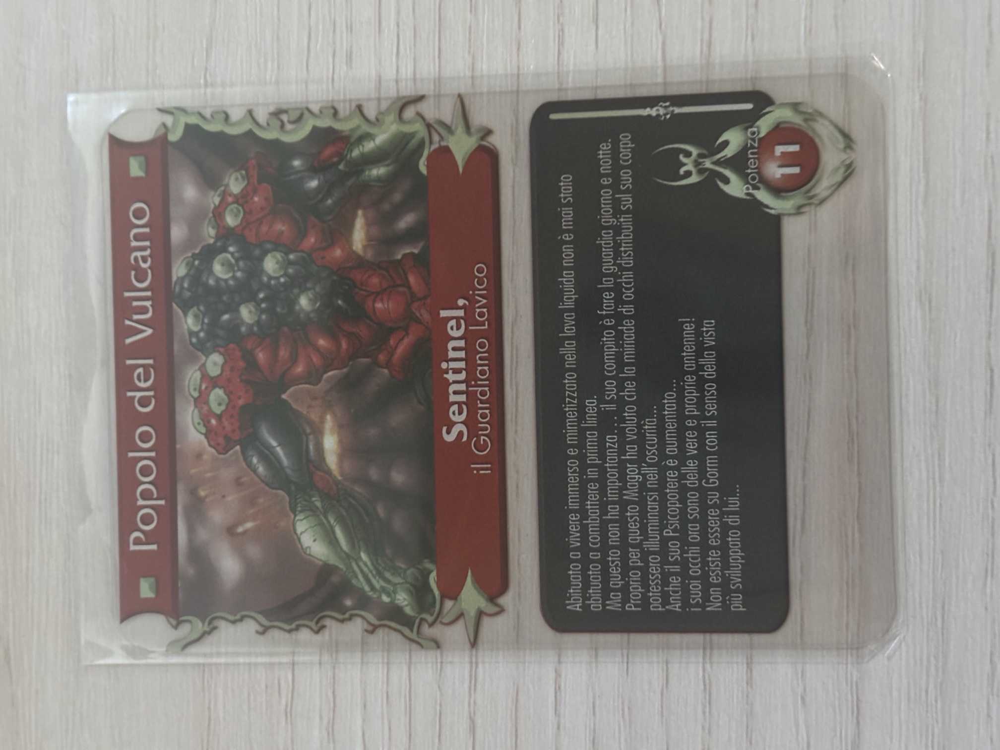 Gormiti - Sentinel il Guardiano Lavico Plasticard