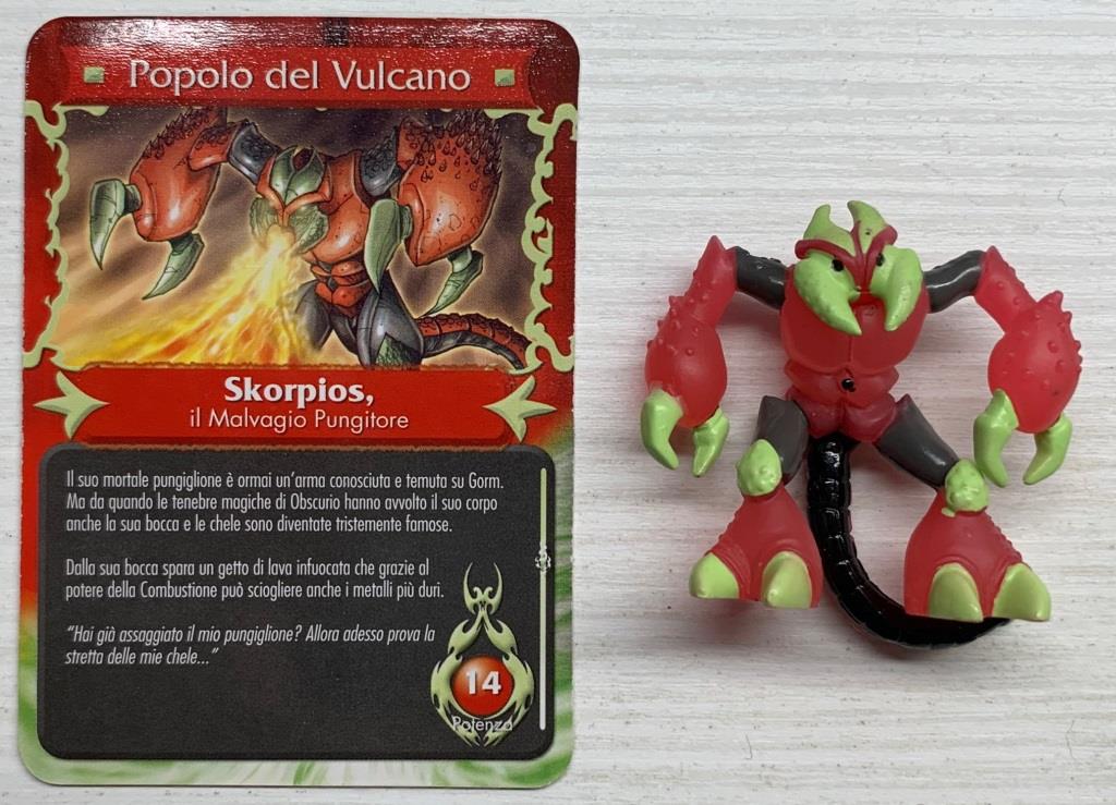 Gormiti Mythos - Skorpios il Malvagio Pungitore con carta