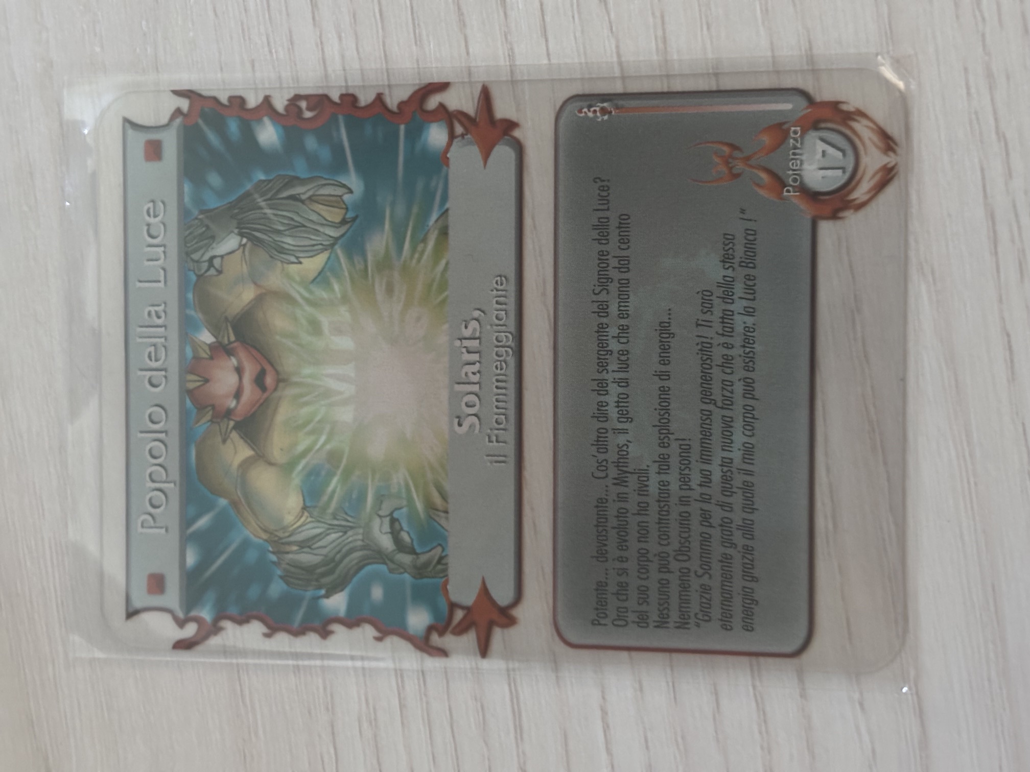 Gormiti - Solaris il Fiammeggiante Plasticard