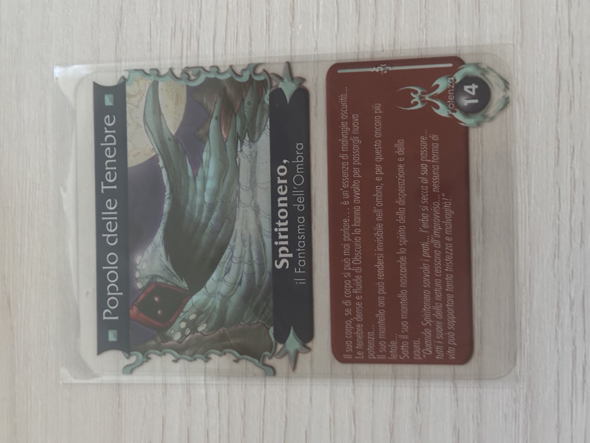 Gormiti - Spiritonero il Fantasma dell'Ombra Plasticard