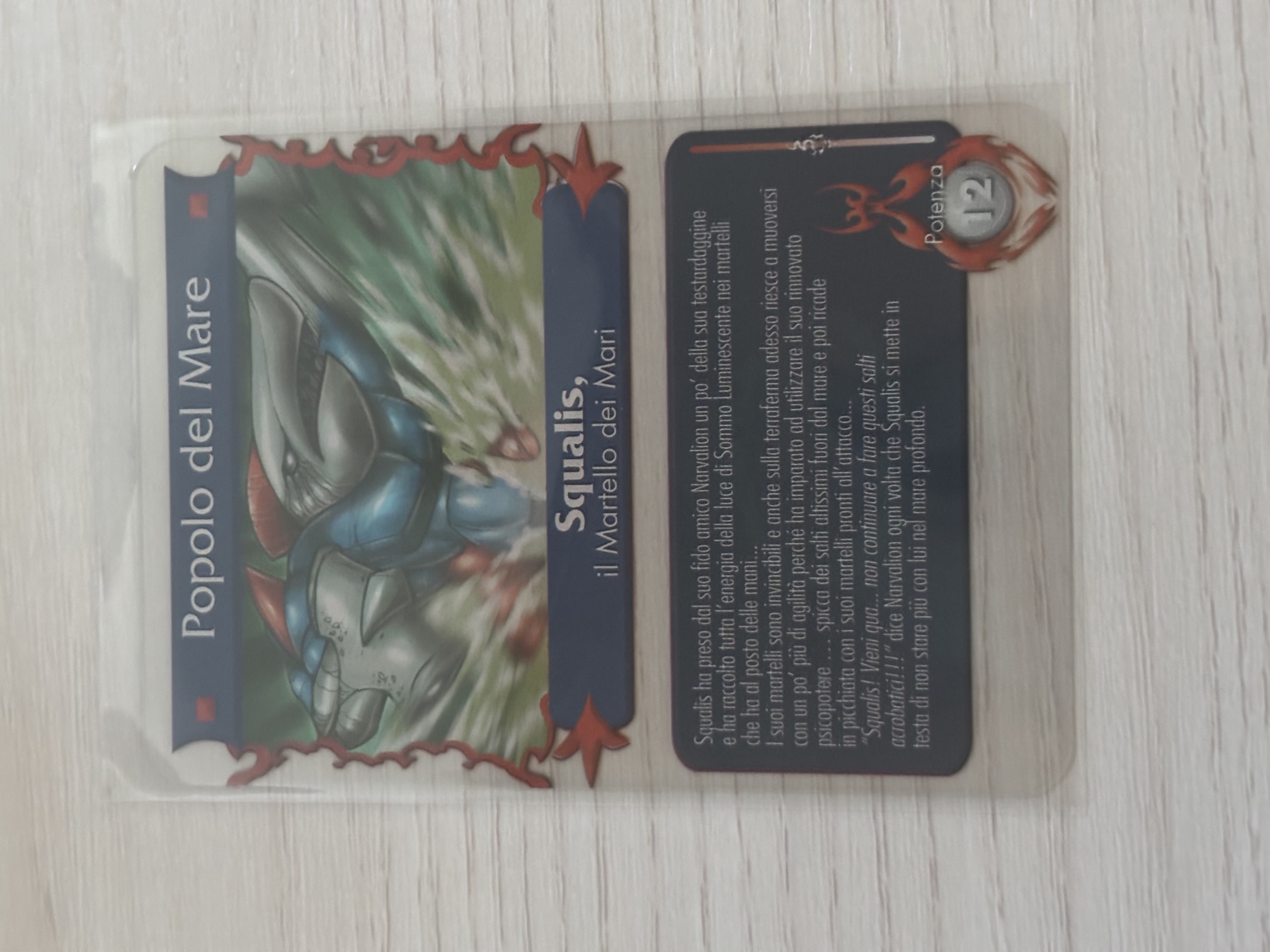 Gormiti - Squalis il Martello dei Mari Plasticard