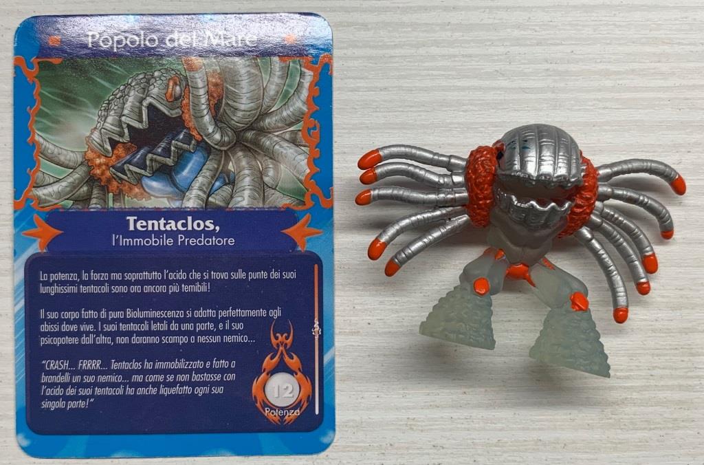 Gormiti Mythos - Tentaclos l'Immobile Predatore con carta