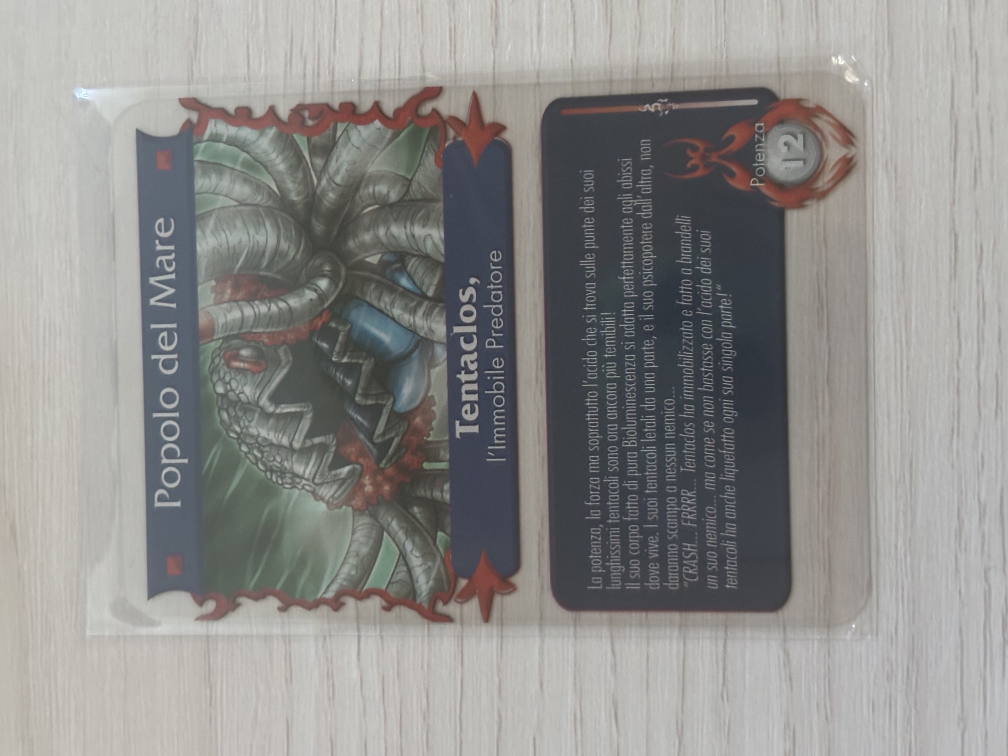 Gormiti - Tentaclos l'Immobile Predatore Plasticard
