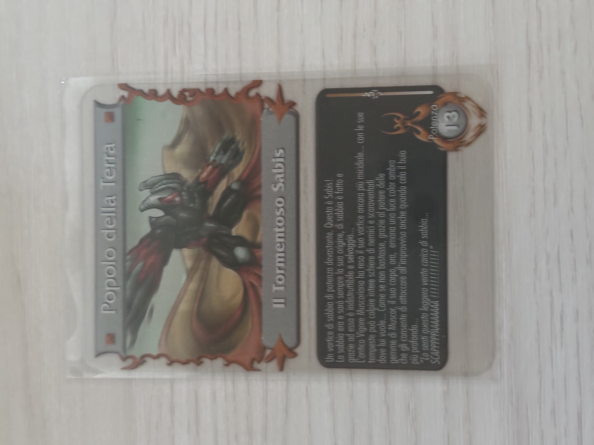 Gormiti - Il Tormentoso Sabis Plasticard