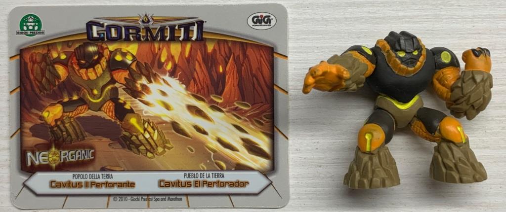 Gormiti Neorganic - Cavitus il Perforante con carta