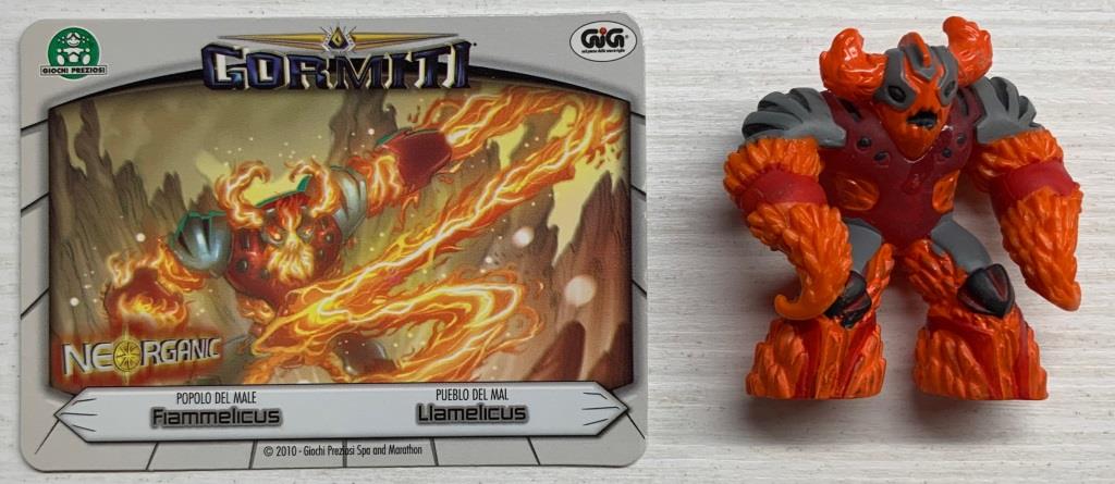 Gormiti Neorganic - Fiammelicus con carta