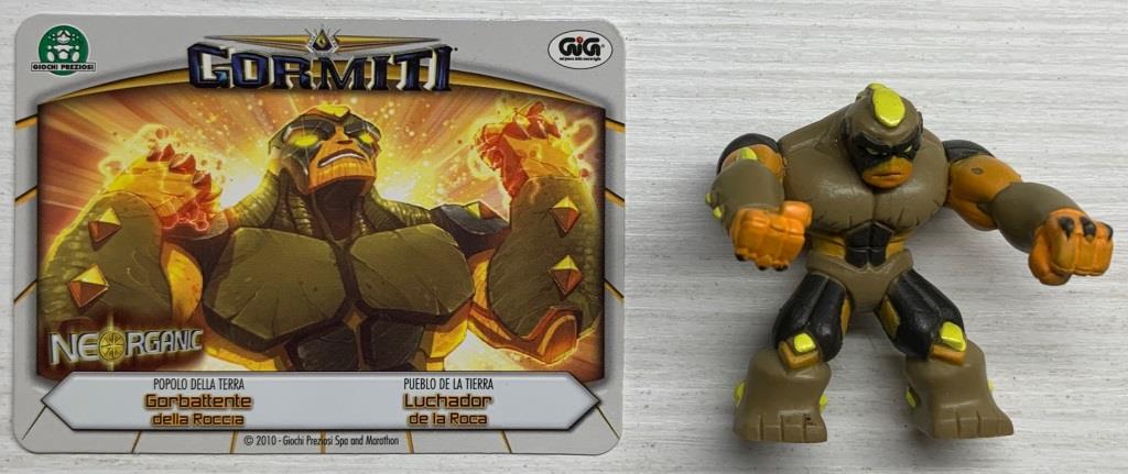 Gormiti Neorganic - Gorbattente della Roccia con carta