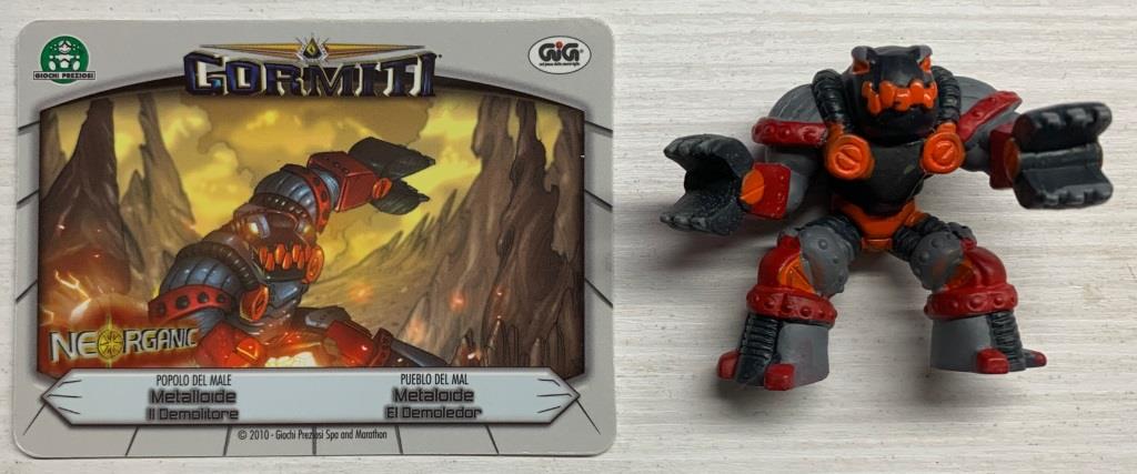 Gormiti Neorganic - Metalloide il Demolitore con carta