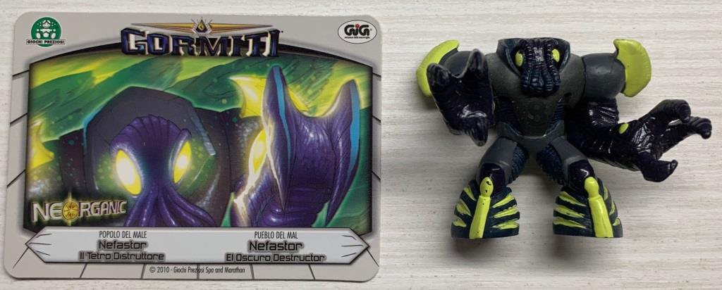 Gormiti Neorganic - Nefastor il Tetro Distruttore con carta