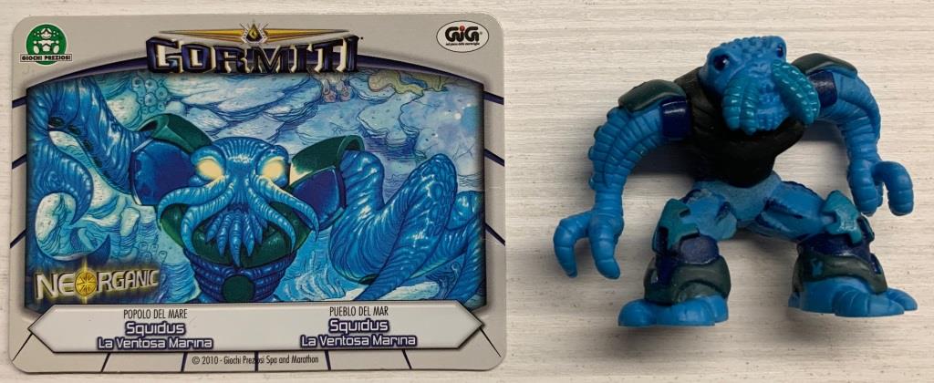 Gormiti Neorganic - Squidus la Ventosa Marina con carta