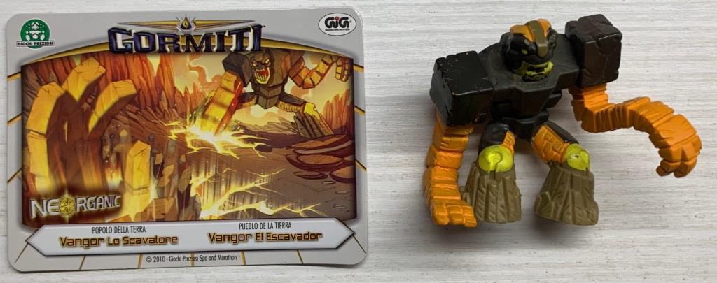 Gormiti Neorganic - Vangor lo Scavatore con carta