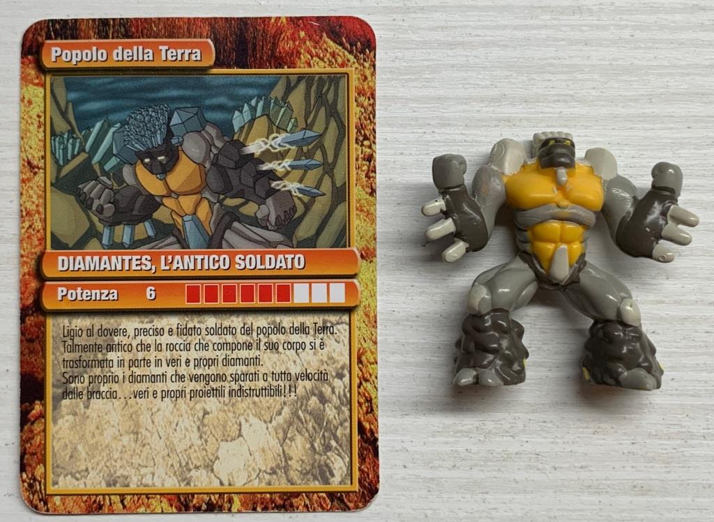 Gormiti Seconda Serie - Diamantes l'Antico Soldato con carta