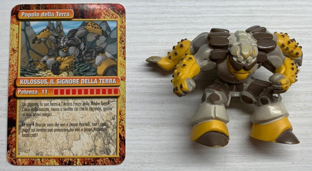 Gormiti Seconda Serie - Kolossus il Signore della Terra con carta