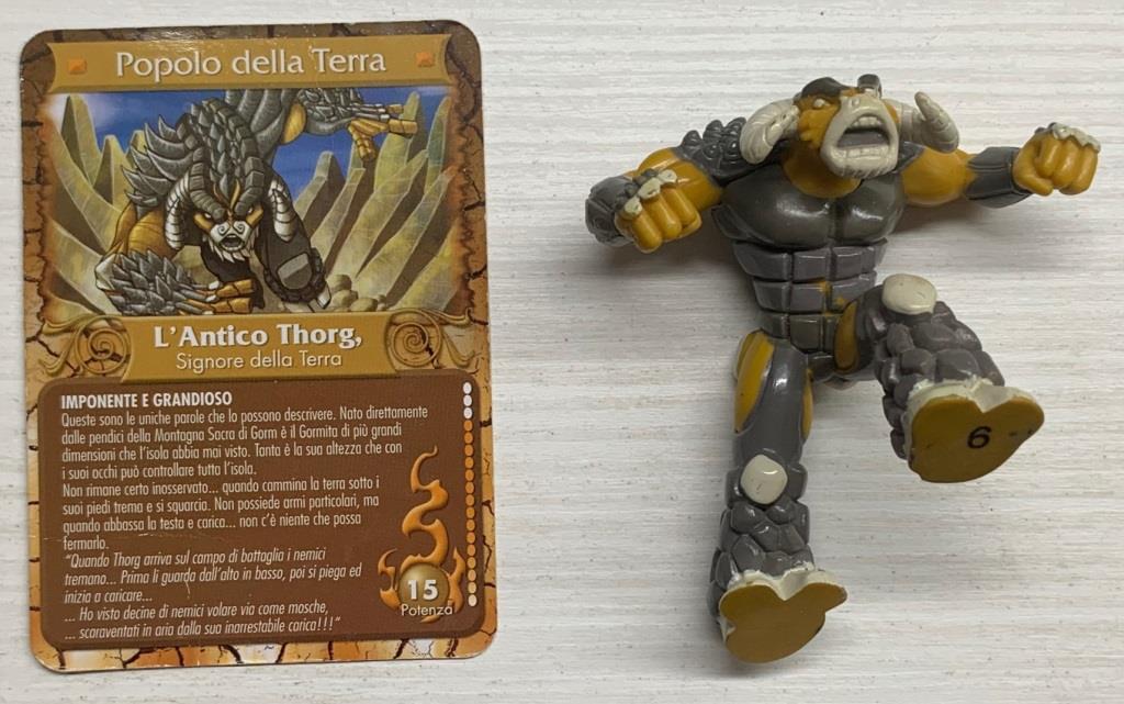 Gormiti Terza Serie - L'Antico Thorg il Signore della Terra con carta