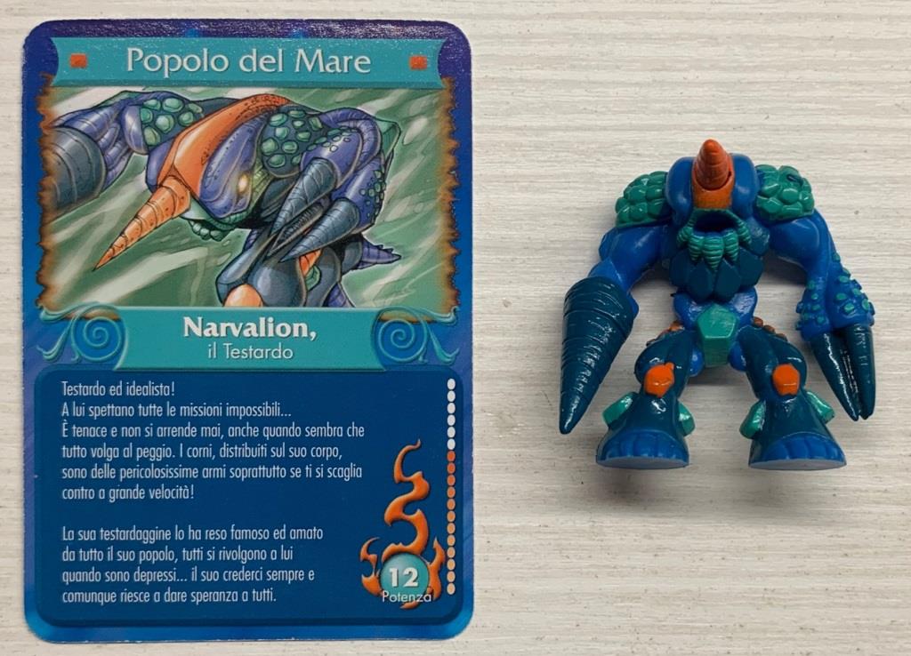Gormiti Terza Serie - Narvalion il Testardo con carta