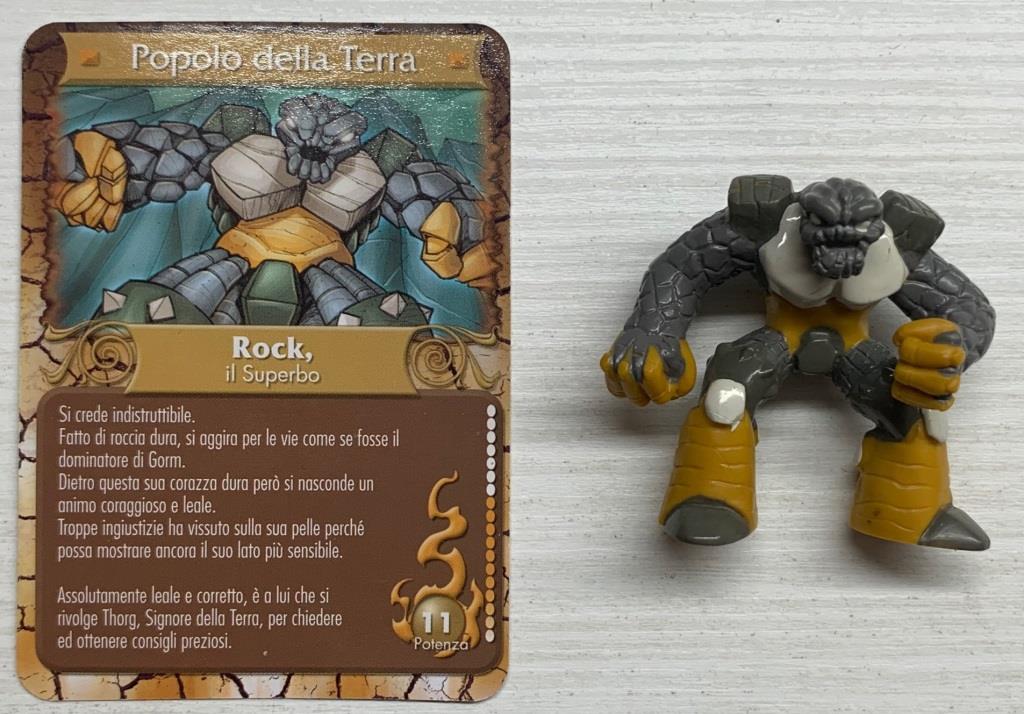 Gormiti Terza Serie - Rock il Superbo con carta