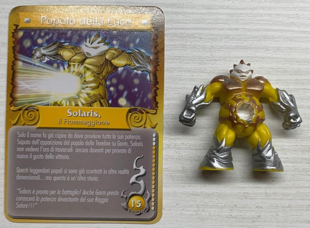 Gormiti Terza Serie - Solaris il Fiammeggiante con carta