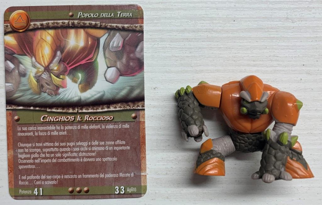 Gormiti Titanium - Cinghios il Roccioso con carta