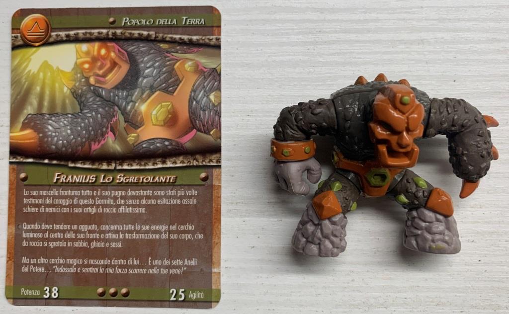 Gormiti Titanium - Franius lo Sgretolante con carta