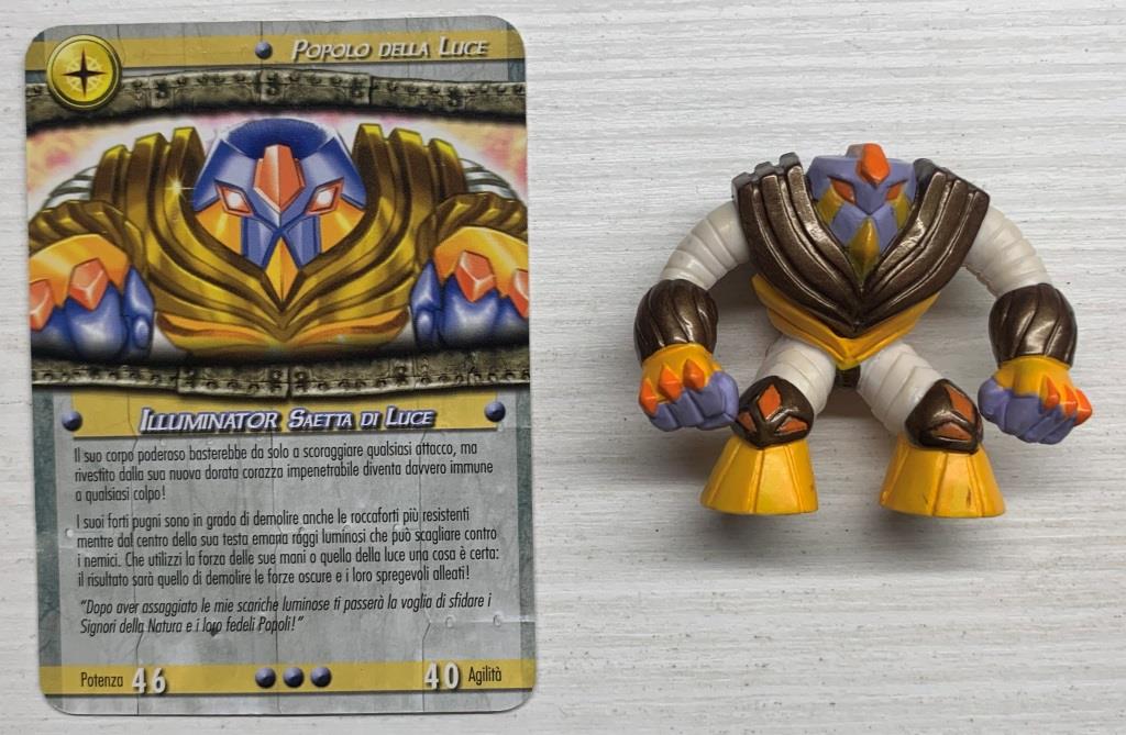 Gormiti Titanium - Illuminator Saetta di Luce con carta