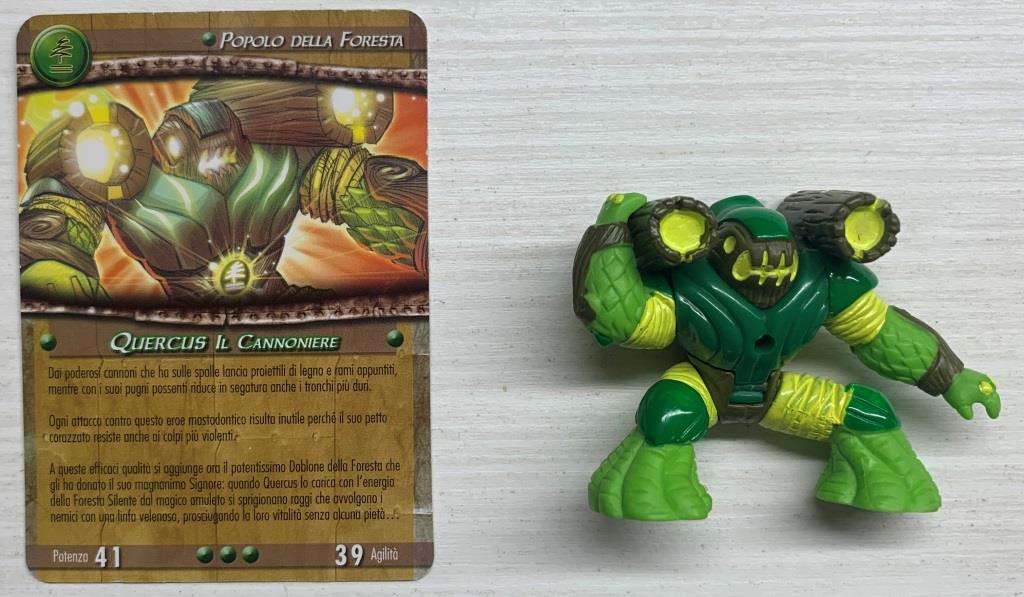 Gormiti Titanium - Quercus il Cannoniere con carta