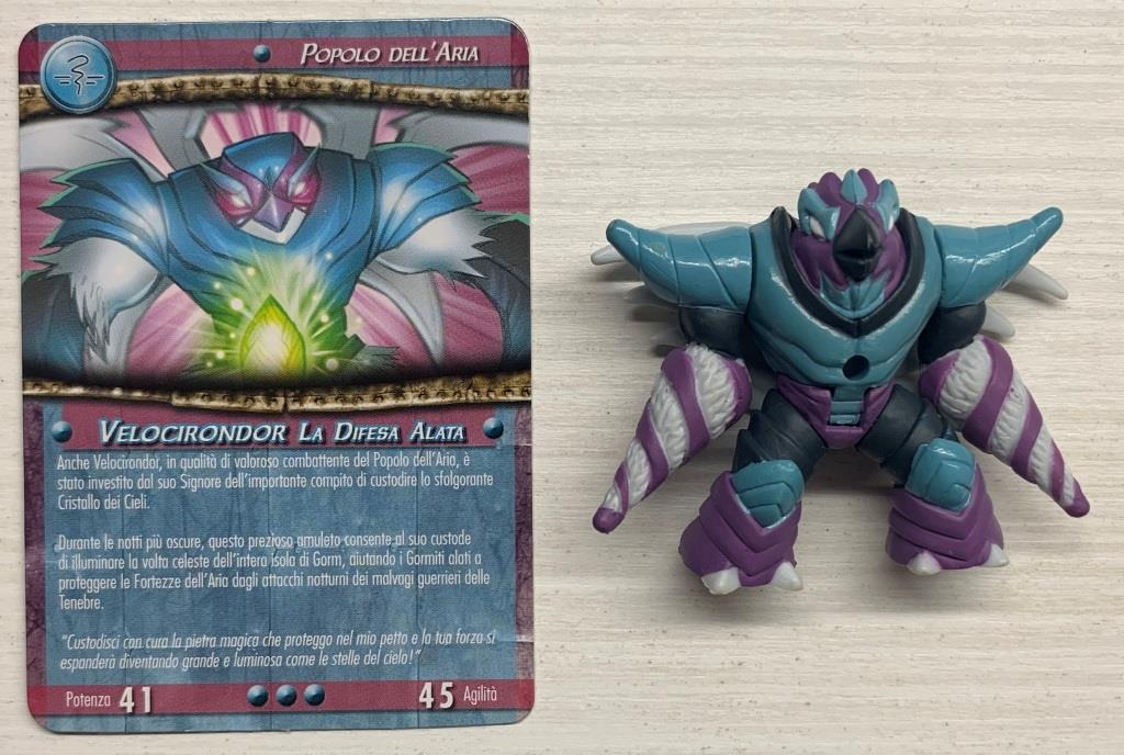 Gormiti Titanium - Velocirondor la Difesa Alata con carta